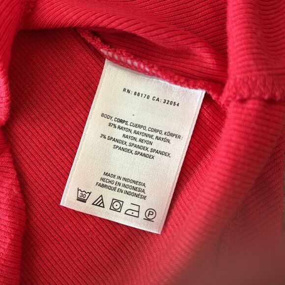 Anthropologie Lilka Red Ribbed Soft Tanktop XS - Picture 5 of 6